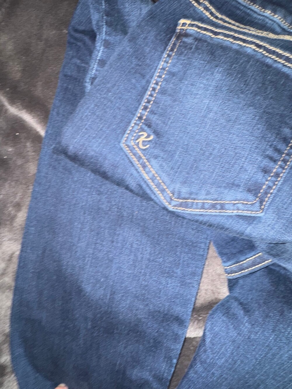 Kut from the Kloth Women's Blue Denim Jeans Rolled Cuffs Five-Pocket - Picture 4 of 8